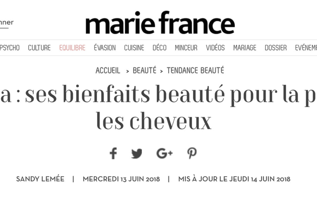 ACTUALITES / VU SUR MARIEFRANCE.FR / JUIN 2018
